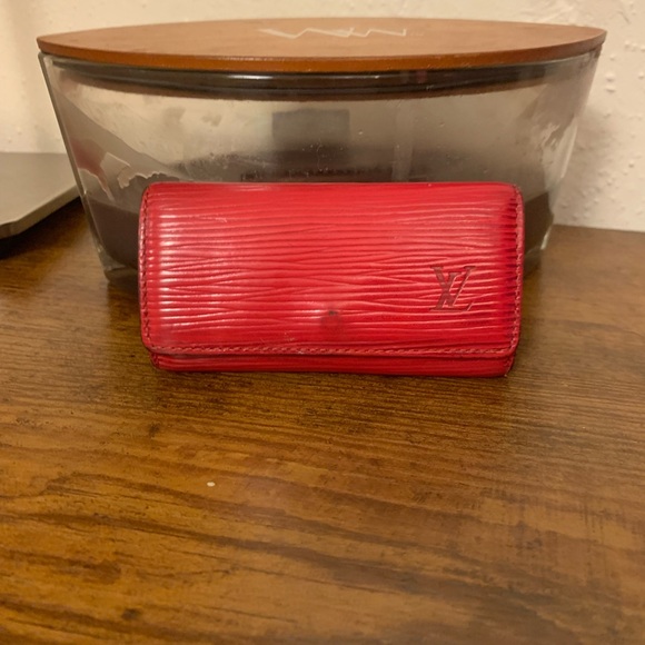 Louis Vuitton Handbags - Louis VuittonRed Epi Leather 4 Key Holder CASE